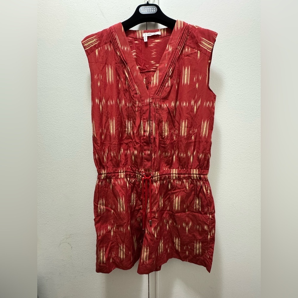 Derek Lam 10 Crosby Red/Creme Paint Jumpsuit Romper Size 6 Barney’s New York